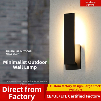 Vonkajšia hliníková stenová lampa, IP54, 1 LED, 90 lm, 3000K