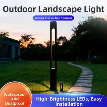 LED záhradné svetlo pre vonkajší krajinný dizajn - nerezová oceľ, IP65, LED zdroj svetla, rôzne možnosti napájania, 3C certifikácia