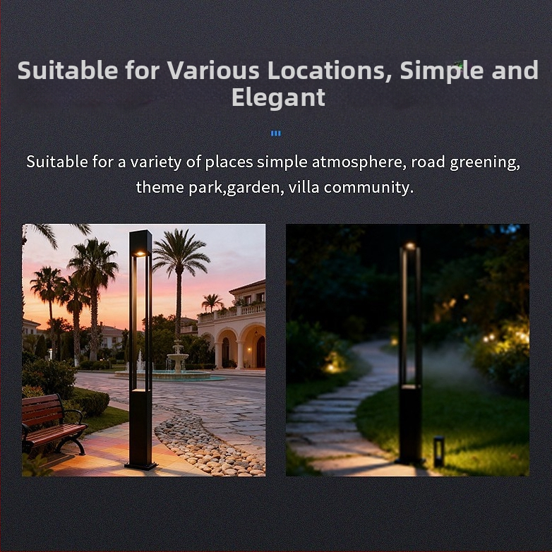 LED záhradné svetlo pre vonkajší krajinný dizajn - nerezová oceľ, IP65, LED zdroj svetla, rôzne možnosti napájania, 3C certifikácia