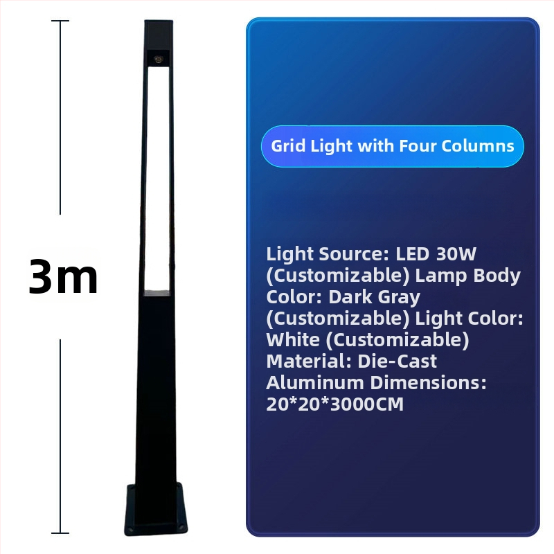 LED záhradné svetlo pre vonkajší krajinný dizajn - nerezová oceľ, IP65, LED zdroj svetla, rôzne možnosti napájania, 3C certifikácia