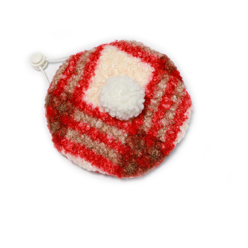 Gyapjúból készült plüss háziállat-kosztüm kockás mintával macskáknak és kutyáknak, brit stílusú béret és palást, meleg és aranyos