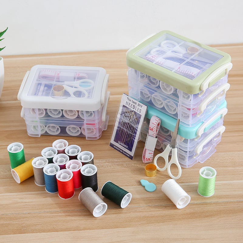 Nova dvostruka kutija za šivanje u nordijskom stilu, plastični set za šivanje