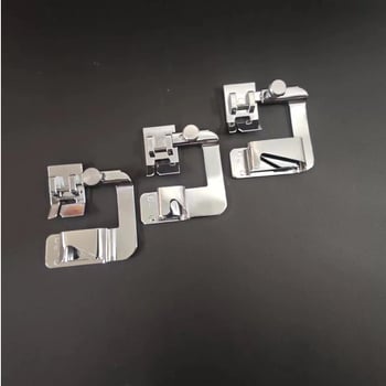 Varrógép tartozék: felhajtható élű talp, overlock tű és zsinór, modell 6290, otthoni használatra.