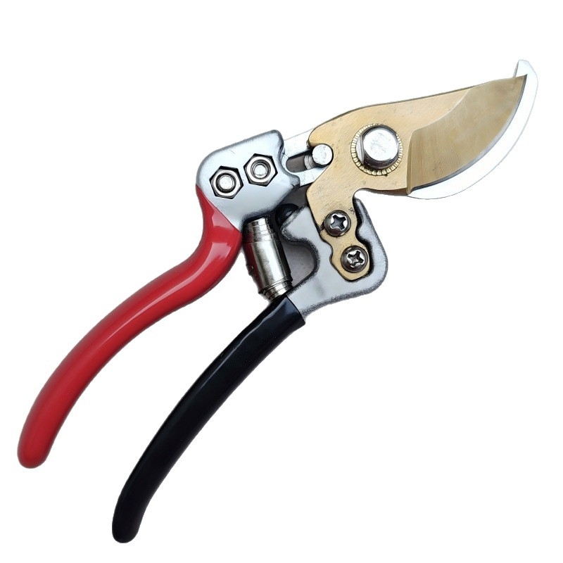 Rozsdamentes acél kerti metszőolló, erőfeszítést spóroló kialakítás, vastag ágakhoz és gyümölcsfákhoz