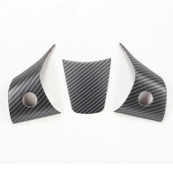 Naljepnica za zaštitu tipki volana za Tesla Model 3/Y, karbonski uzorak, ABS materijal, model MODEL3/Y-SWT