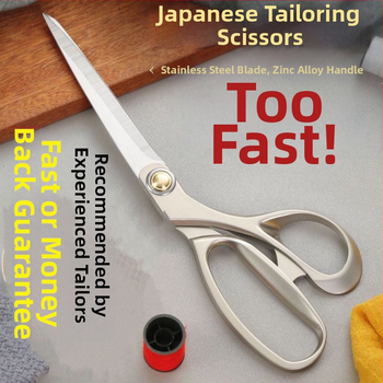 Zliatinové šijacie nožnice na strihanie látok a šitie, nerezová oceľ, multifunkčné pre látky, kožu a papier