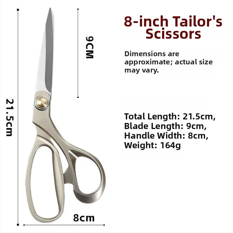 Zliatinové šijacie nožnice na strihanie látok a šitie, nerezová oceľ, multifunkčné pre látky, kožu a papier