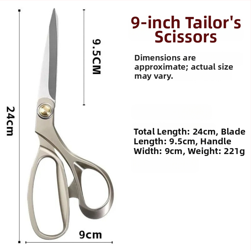 Zliatinové šijacie nožnice na strihanie látok a šitie, nerezová oceľ, multifunkčné pre látky, kožu a papier