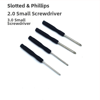 Presný mikro skrutkovač s krížovou hlavou, 45# oceľ, nemagnetický, PP rukoväť, hmotnosť 3.0 g