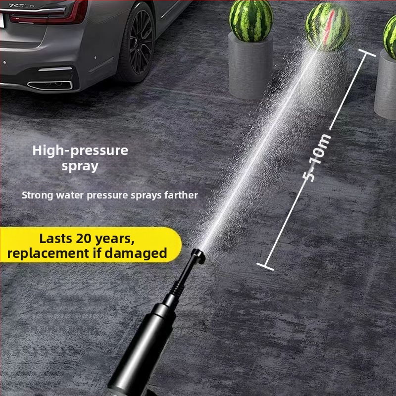 Dobíjateľný prenosný vysokotlakový pištoľ na vodu – set na umývanie áut, zavlažovanie na farme a v záhrade