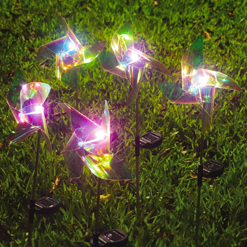 Solarna vrtna svjetiljka s vetrenjačom LED, IP55, 6–12 sati rada, model Solar windmill light