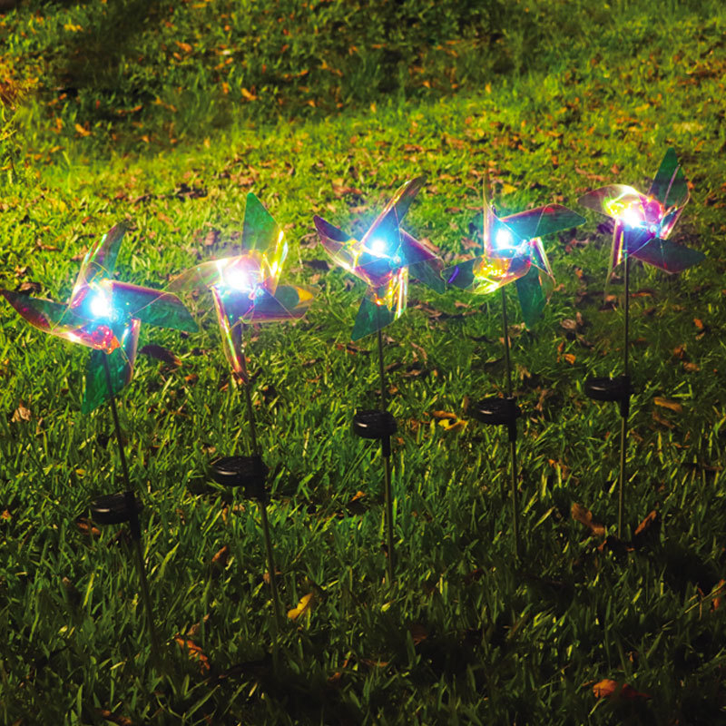 Solarna vrtna svjetiljka s vetrenjačom LED, IP55, 6–12 sati rada, model Solar windmill light