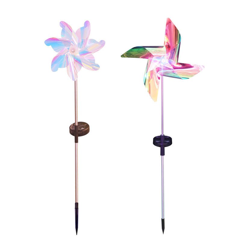 Solarna vrtna svjetiljka s vetrenjačom LED, IP55, 6–12 sati rada, model Solar windmill light
