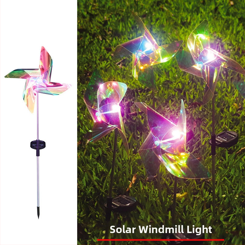 Solarna vrtna svjetiljka s vetrenjačom LED, IP55, 6–12 sati rada, model Solar windmill light