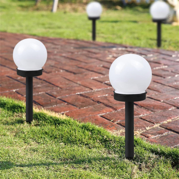 Solarna kuglasta lampa za vrt s LED četverobojnim dimmerom i E27 utičnicom, ručni prekidač, 1.2V
