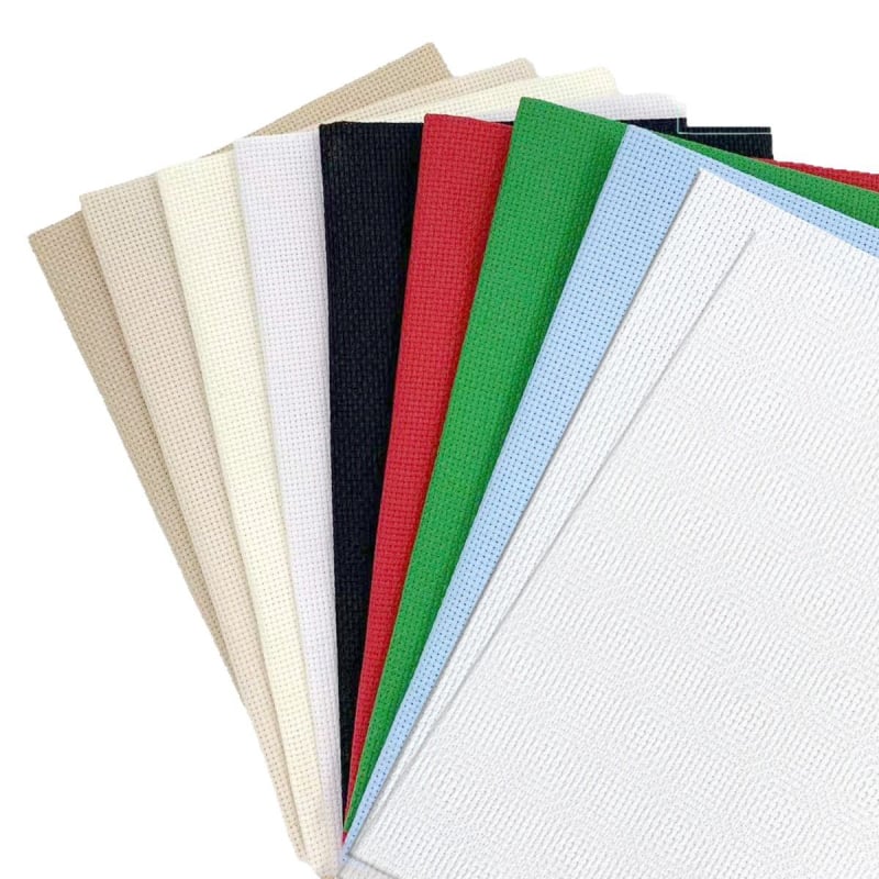 Set platna za križiće, pamuk, 14-count, 10 komada, za početnike, moderni minimalistički stil