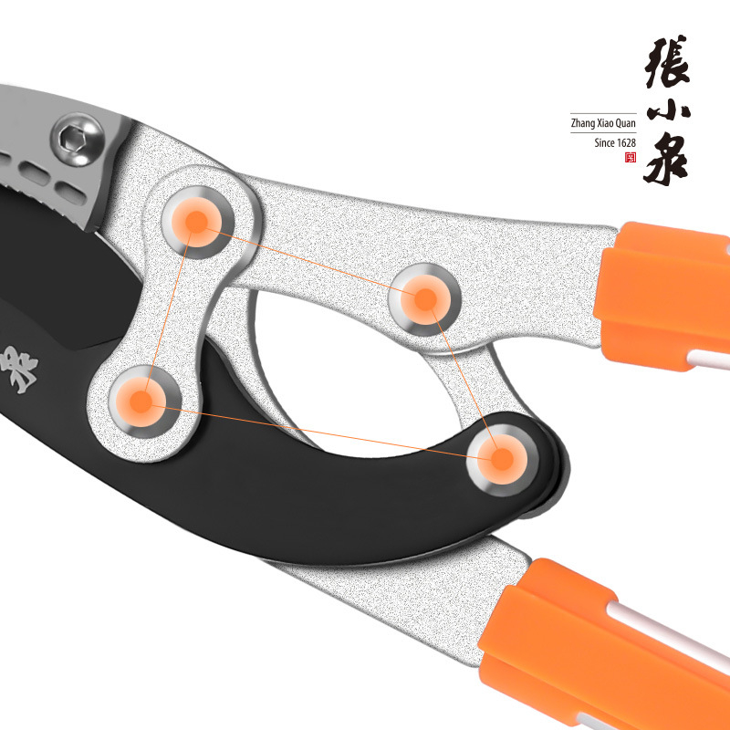 Zhang Xiaoquan teleszkópos metszőolló gyümölcsfákhoz – nehéz terhelésre, erő- és munkaerő-megtakarítás, kerti eszköz