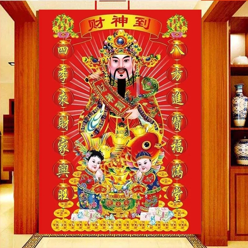 Set krížikovej výšivky – Lanxin, 9CT výšivka, vzor Chinese Wind Series, do obývačky, jednoduchý a moderný štýl