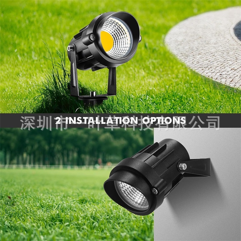 LED krajinski rasvjeta za dvorište i travnjak, aluminijsko kućište, COB LED, IP65, model SL-CPD01, CE potvrda