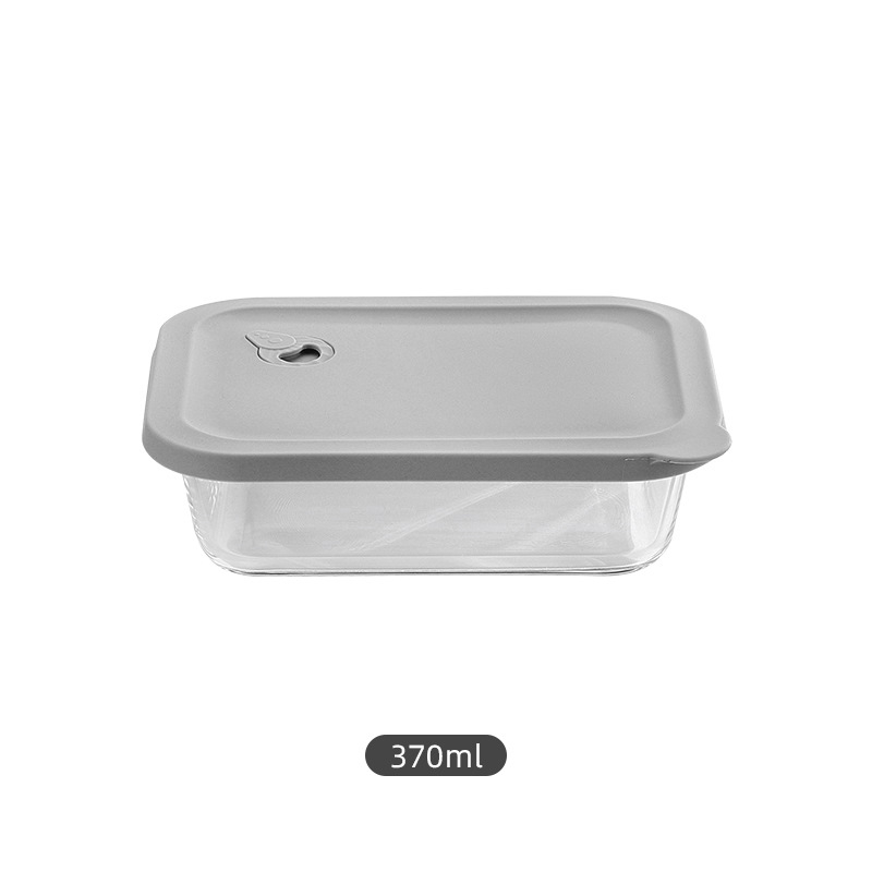 Cutie de prânz din sticlă borosilicată, dreptunghiulară, compatibilă cu cuptorul cu microunde, menține temperatura, 800-1000 ml