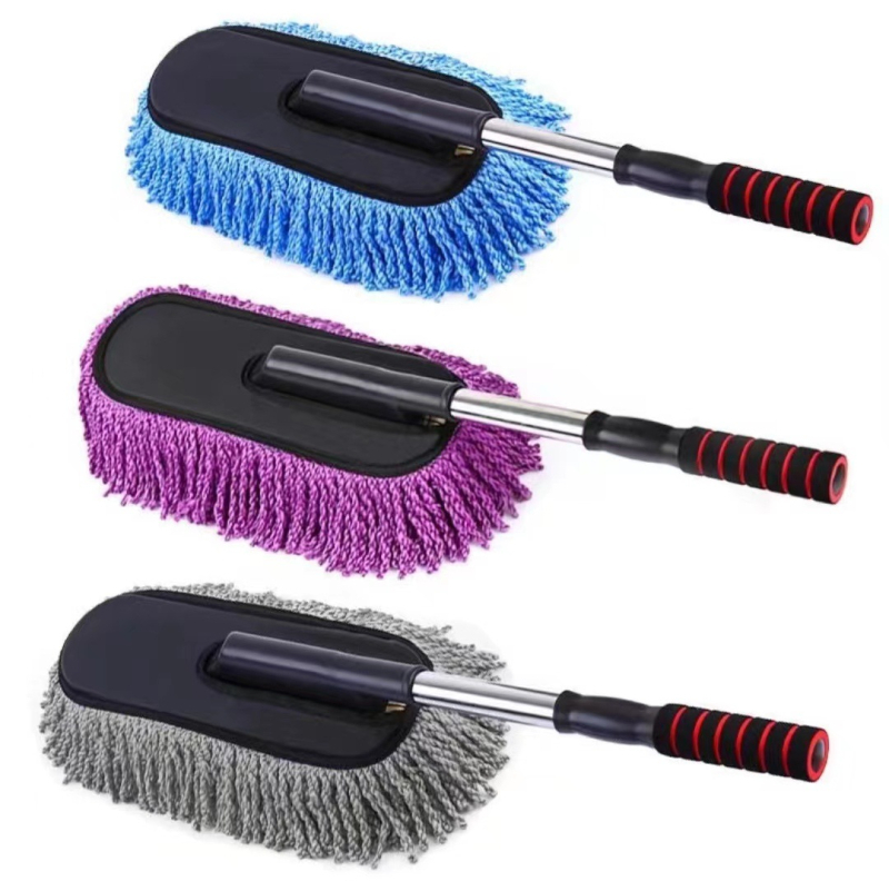 Mop za pranje automobila s mikrovlaknom, Jade butterfly marka, teleskopka duga drška, meka dlaka