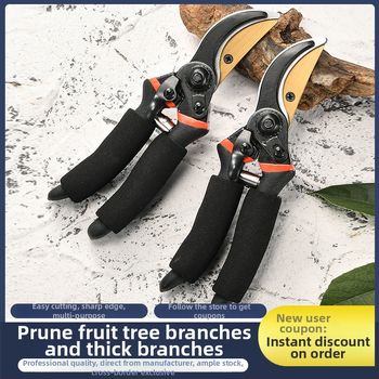 Gyümölcsfa metszőolló – vastag ágakhoz, multifunkcionális, SK5 acél penge, hordozható
