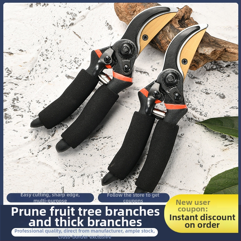 Gyümölcsfa metszőolló – vastag ágakhoz, multifunkcionális, SK5 acél penge, hordozható