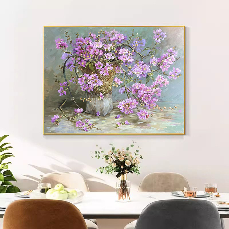 Set za križni bod s floralnim uzorkom na pamuknoj tkanini, 9CT, moderan i jednostavan stil šivanja.