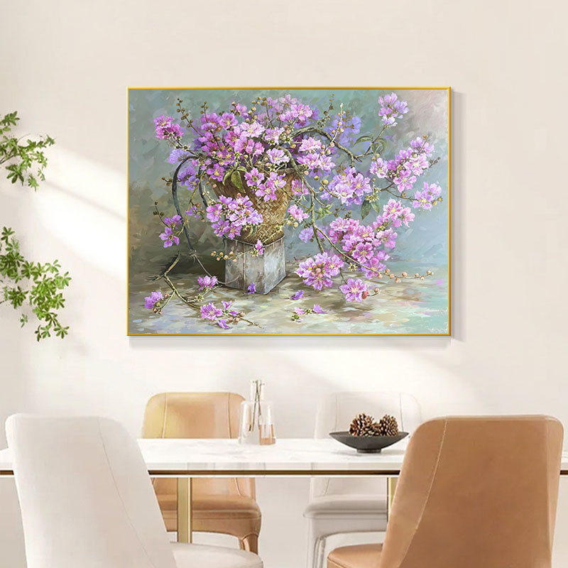 Set za križni bod s floralnim uzorkom na pamuknoj tkanini, 9CT, moderan i jednostavan stil šivanja.