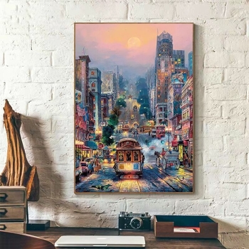 Lanxin Keresztszemes készlet táj mintával, 9CT