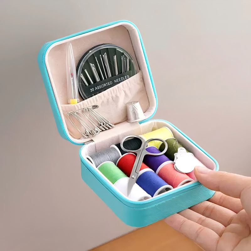 Set kutije za šivenje s alatima, kvadratna plastična kutija za skladištenje, 150 g, 100 kom
