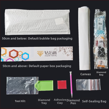 Set za križni vez – platno od pamuka 11CT, motiv krajolik, DIY vezenje