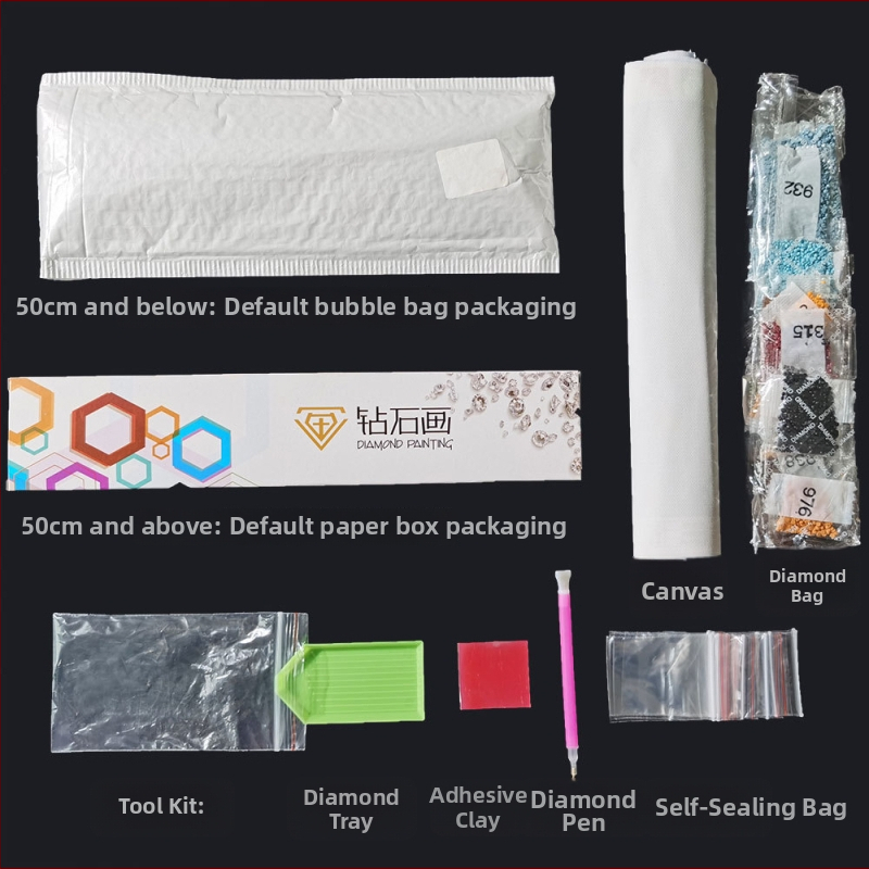Set za križni vez – platno od pamuka 11CT, motiv krajolik, DIY vezenje