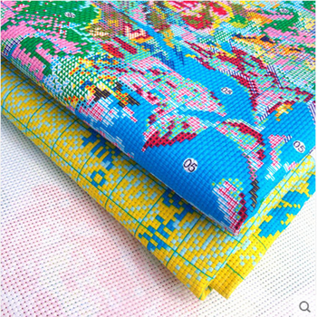 Pictură brodată cu cruci — Mona Lisa, peisaj, pânză 11CT, 45 fire broderie