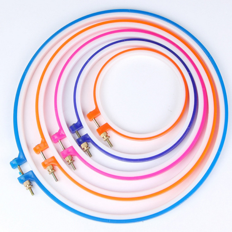 Plastični okrugli obruč za vezenje – set za križno šivanje, platno 11CT