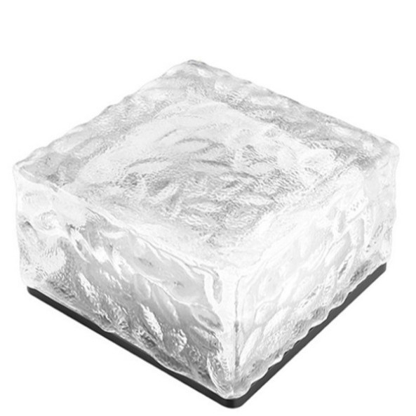 Lampa cu LED în formă de bloc de gheață, solară, pentru exterior, 5W, 1.2V, întrerupător inductiv