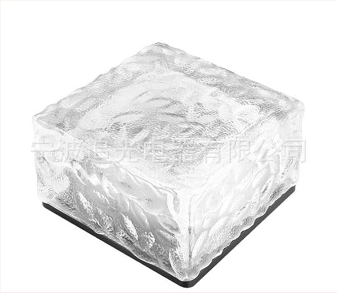 Lampa cu LED în formă de bloc de gheață, solară, pentru exterior, 5W, 1.2V, întrerupător inductiv