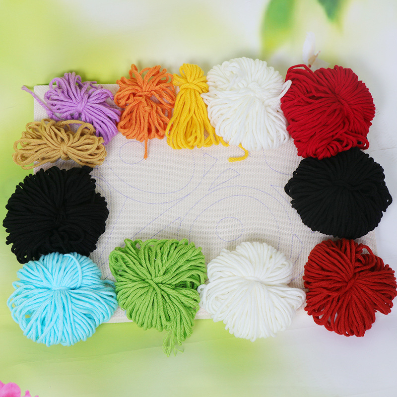 Set za križni bod s motivom djevojke s cvijećem, platno 11CT od poliester-pamuka, DIY vezenje, moderan minimalistički stil