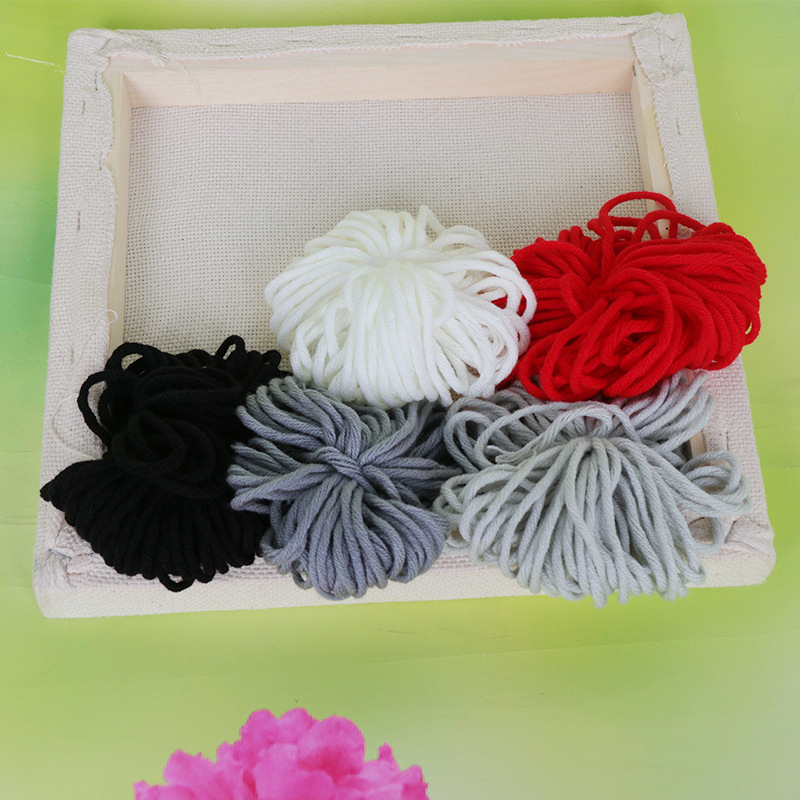 Set za križni bod s motivom djevojke s cvijećem, platno 11CT od poliester-pamuka, DIY vezenje, moderan minimalistički stil