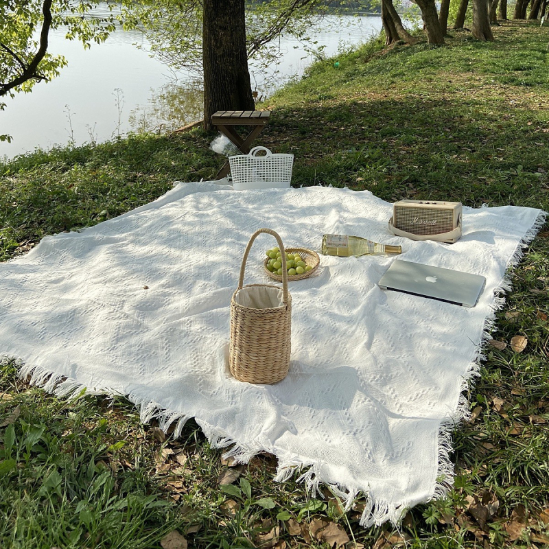 Piknik prostirka u nordijskom stilu, vanjska upotreba – pozadina za fotografije na plaži i kampiranju