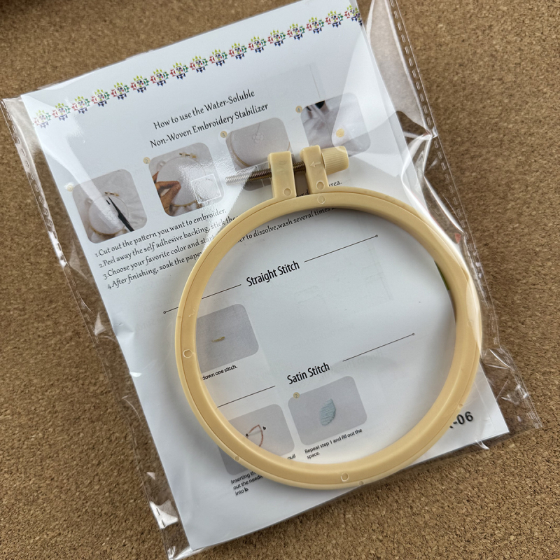 DIY komplet za ručno šivanje vezom s vodotopivom netkanom tkaninom za samostalno izvezivanje T‑majice i hlača – Nordijski stil, prilagodba prema crtežima