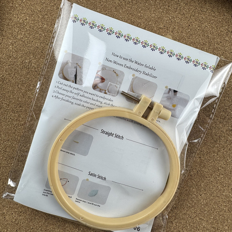 DIY komplet za ručno šivanje vezom s vodotopivom netkanom tkaninom za samostalno izvezivanje T‑majice i hlača – Nordijski stil, prilagodba prema crtežima
