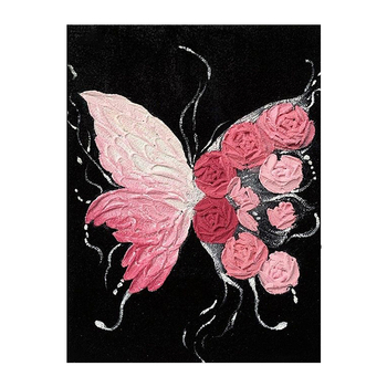 Kit de broderie cu cruci cu fluture - pânză 11CT, motiv peisaj, DIY broderie pentru sufragerie, stil modern minimalist