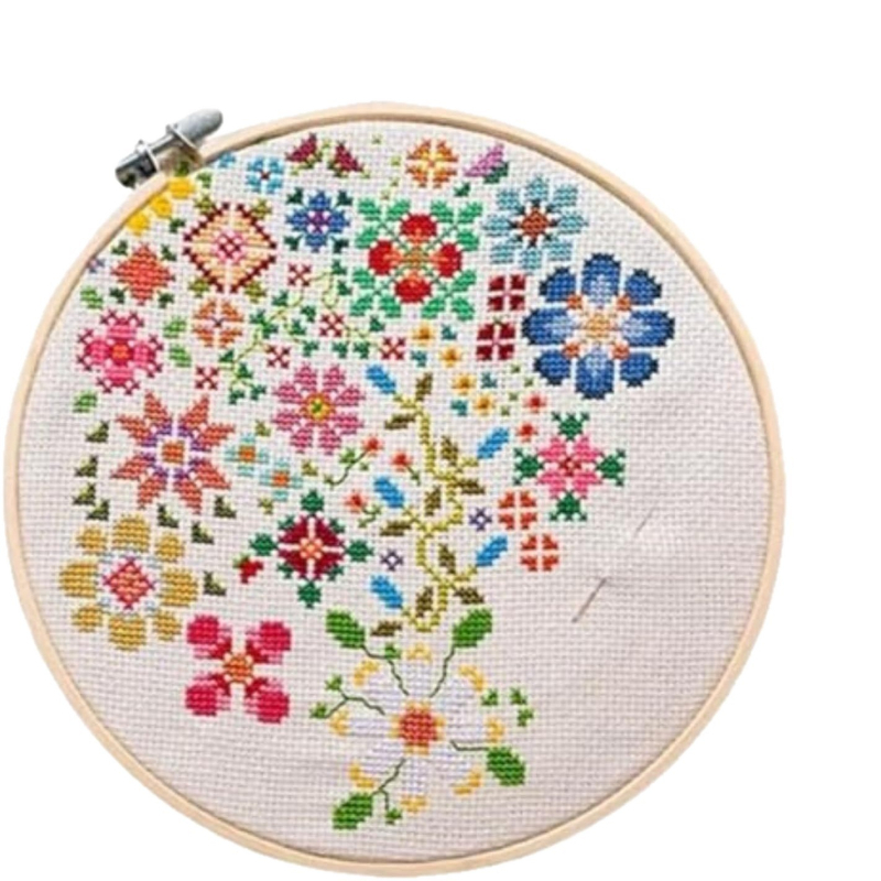Bloom A Day set za križno šivanje s lakim za brojanje uzorcima