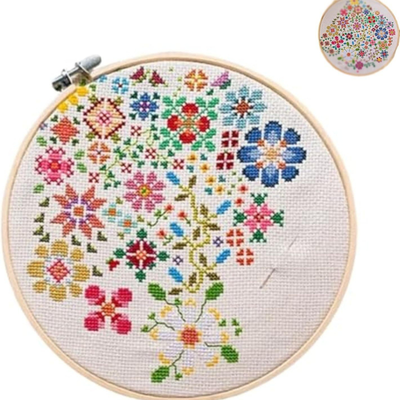 Bloom A Day set za križno šivanje s lakim za brojanje uzorcima
