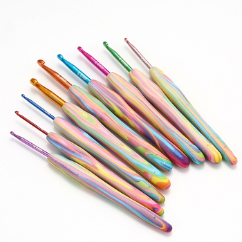 Alumínium fejű horgolótűkészlet lágy markolatokkal, Shiyu márka, varrógépekhez, tartalmaz bobbin, modern stílus, testreszabható