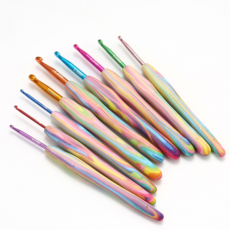 Alumínium fejű horgolótűkészlet lágy markolatokkal, Shiyu márka, varrógépekhez, tartalmaz bobbin, modern stílus, testreszabható