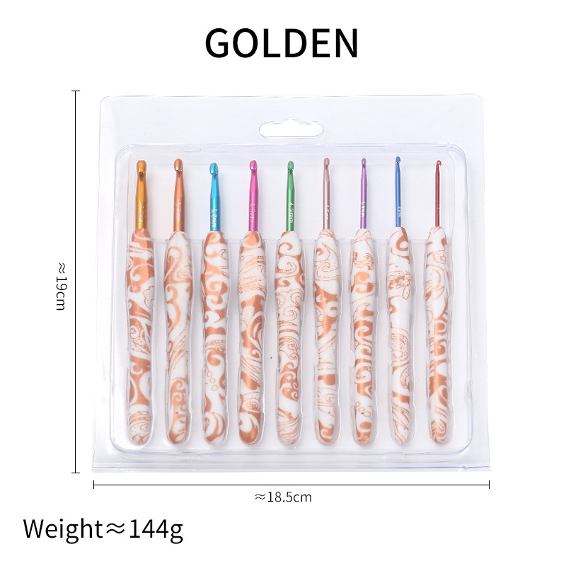 Alumínium fejű horgolótűkészlet lágy markolatokkal, Shiyu márka, varrógépekhez, tartalmaz bobbin, modern stílus, testreszabható