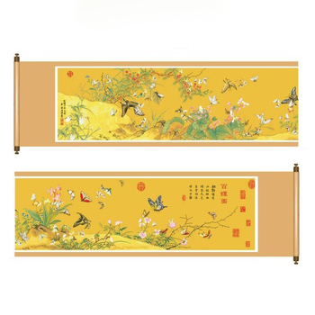 Keresztszemes készlet – kínai stílusú sorozat, Mona Lisa royal family, pamut vászon, 9CT, keresztszemes hímzés