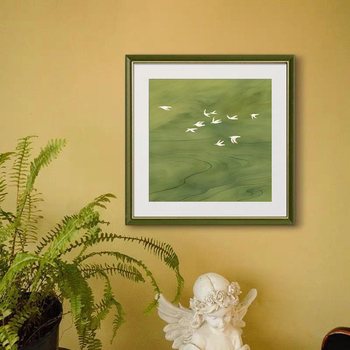 Keresztszemes készlet: Táj, Mona Lisa, Pamut, Modern Minimalizmus